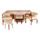 Art Deco Rosewood Seating Set with Coffee Table, France, 1920s, Set of 5