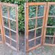 Glass window h141xl263 in oak 4 leaves