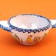 Charolles earthenware eared bowl / saucer rooster model