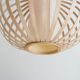 Wooden hanging lamp, scandinavian, 70s