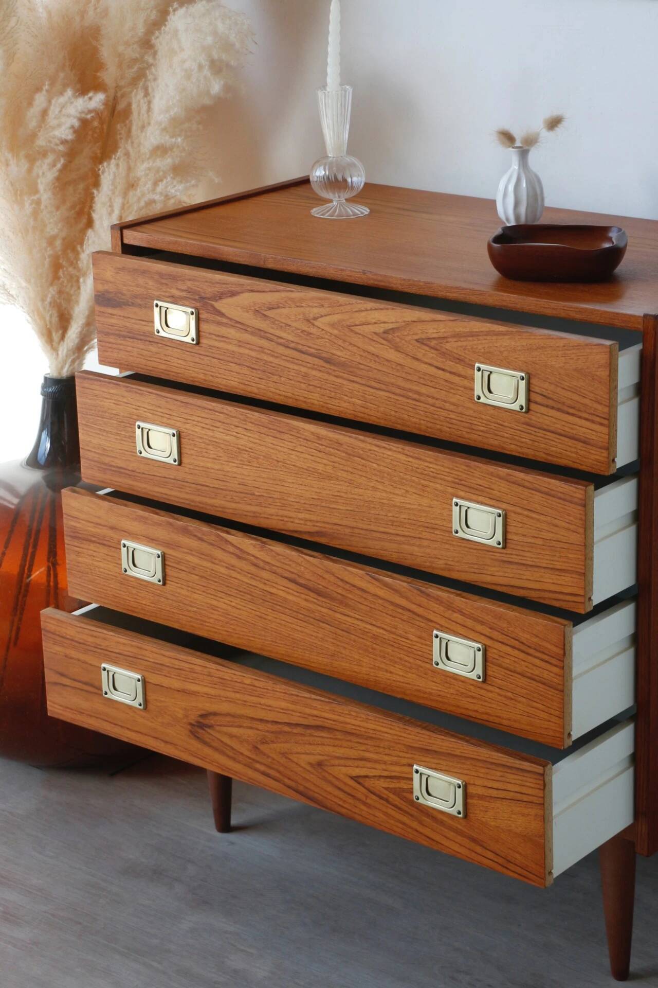 Danish teak commode Reoval – vintage design 1970s