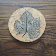 Wall ceramic leaf by Roger Capron, France, 1960s-70s.
