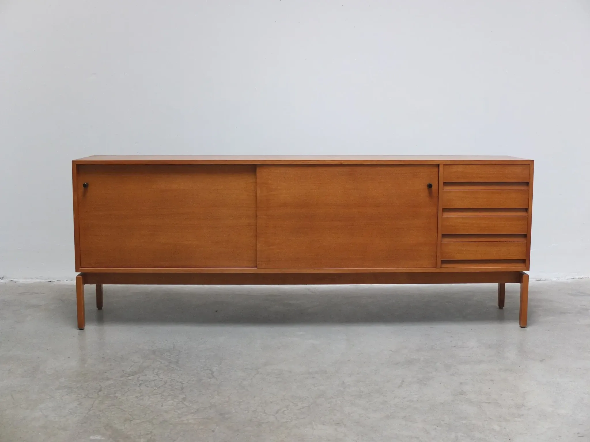 Walnut 'Abstracta' sideboard by Jos De Mey for Van Den Berghe-Pauvers, 1960s