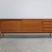 Walnut 'Abstracta' sideboard by Jos De Mey for Van Den Berghe-Pauvers, 1960s