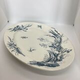 Oval flat terre de fer lunéville