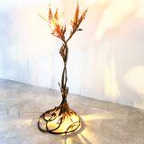 Brutalist floor lamp in signed by Paul Moerenhout, 1970s
