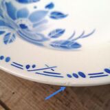Set of 6 old hollow plates Lunéville
