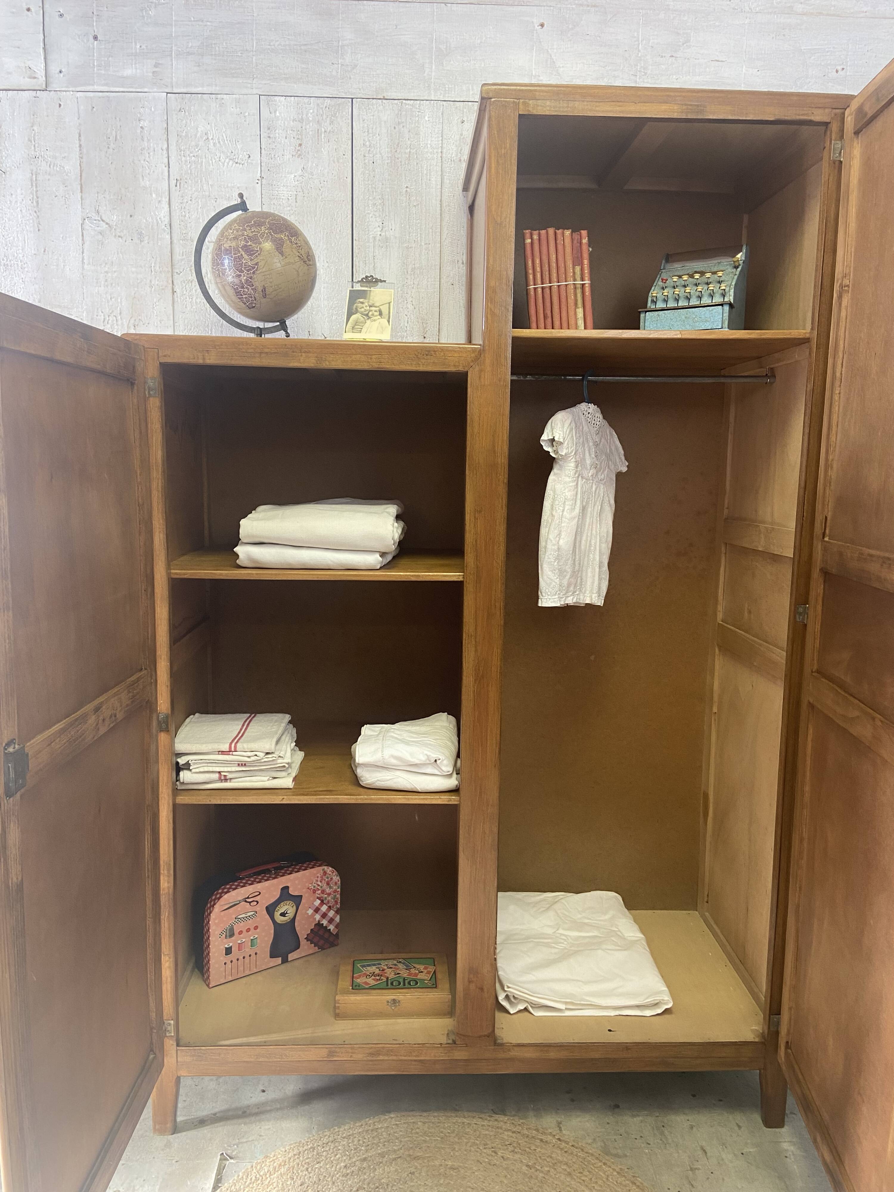 Vintage asymmetrical wardrobe