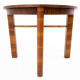 Round table with chairs in art deco style, poland, 1940s.