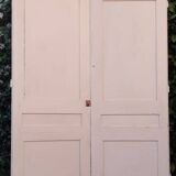 Paire de portes de placard h233x86cm chacune ancienne