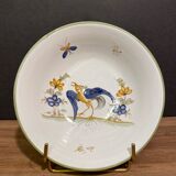 Bowl, hollow plate, earthenware cup decoration moustiers signed A. Le Gros Le Muret