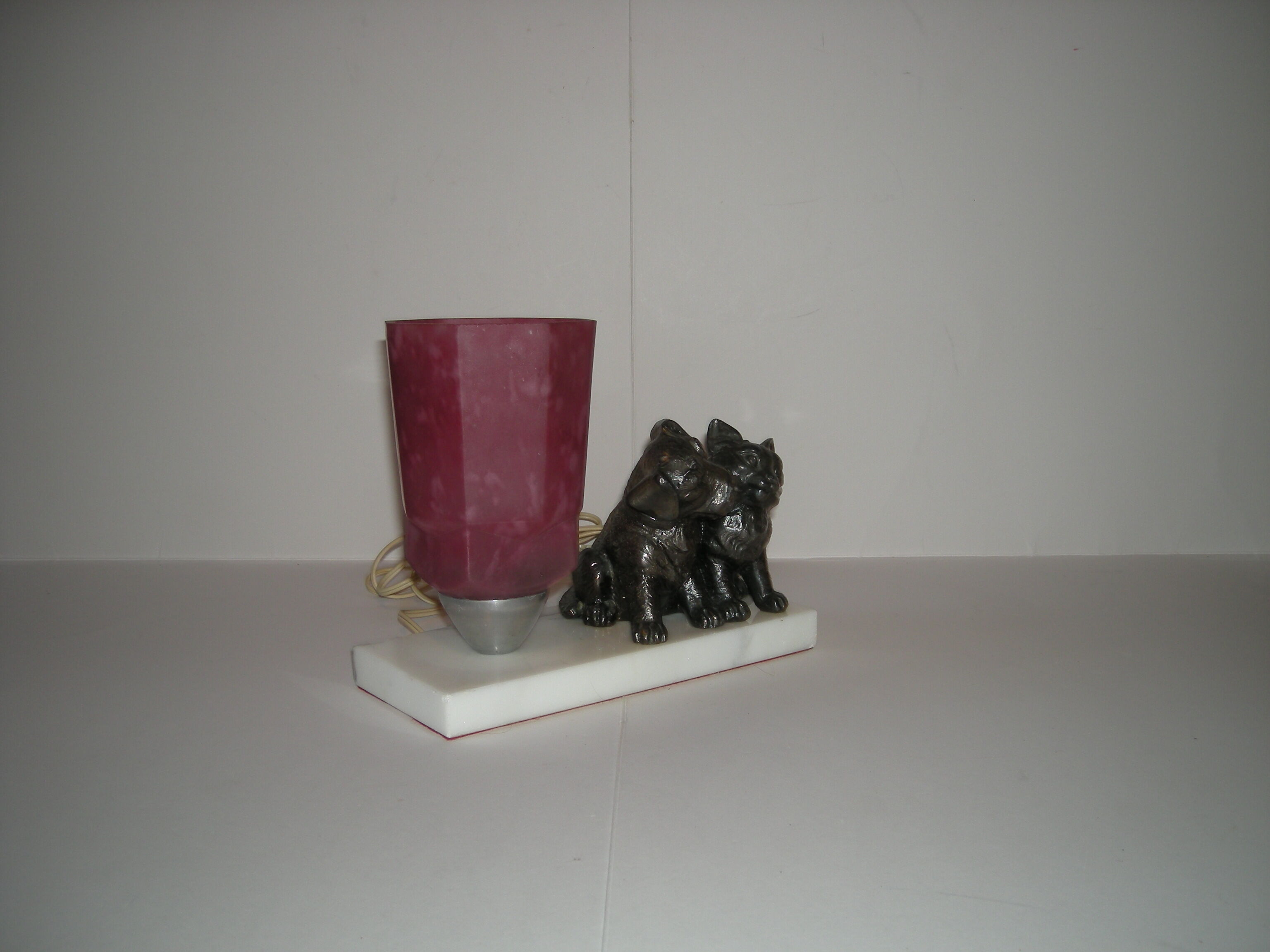 Lamp dog cat from the 40s - 50s
