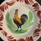 6 plates in earthenware rooster Terre de Fer Choisy Le Roy, 20th century