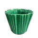 Cache-pot P.L. France Poët Laval in green ceramic