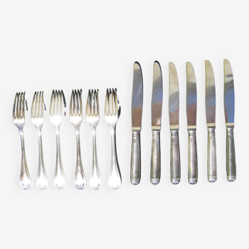 Series of twelve cutlery Christofle Model Malmaison