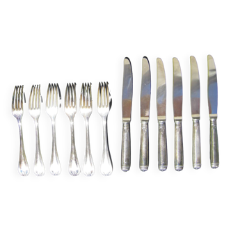 Series of twelve cutlery Christofle Model Malmaison