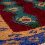 1970 Vintage Handmade Turkish Small Tulu Rug , 3'7'' x 4'4''