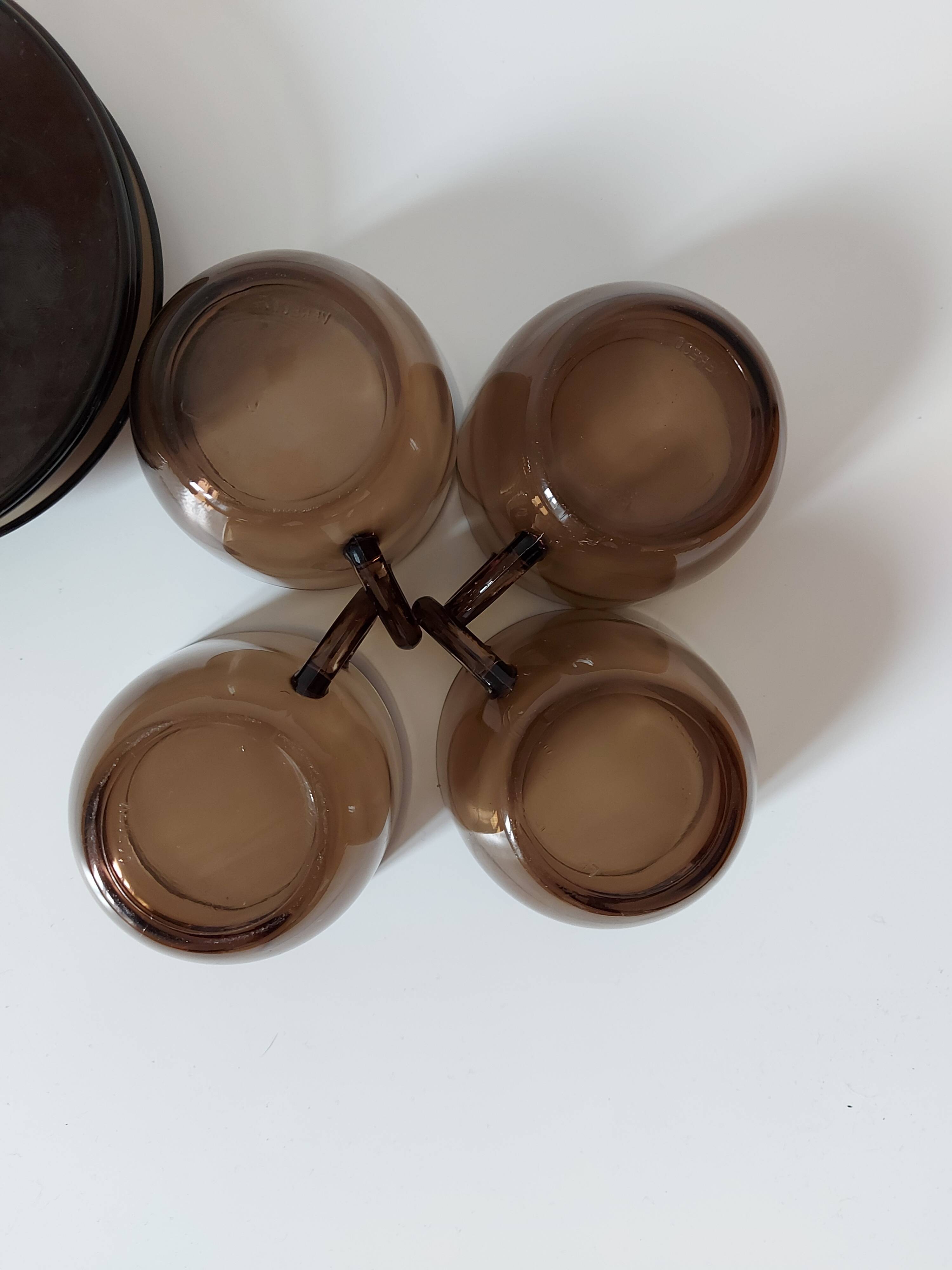 Cups vereco smoked glass