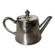 Silver-plated metal teapot vintage potter 240546