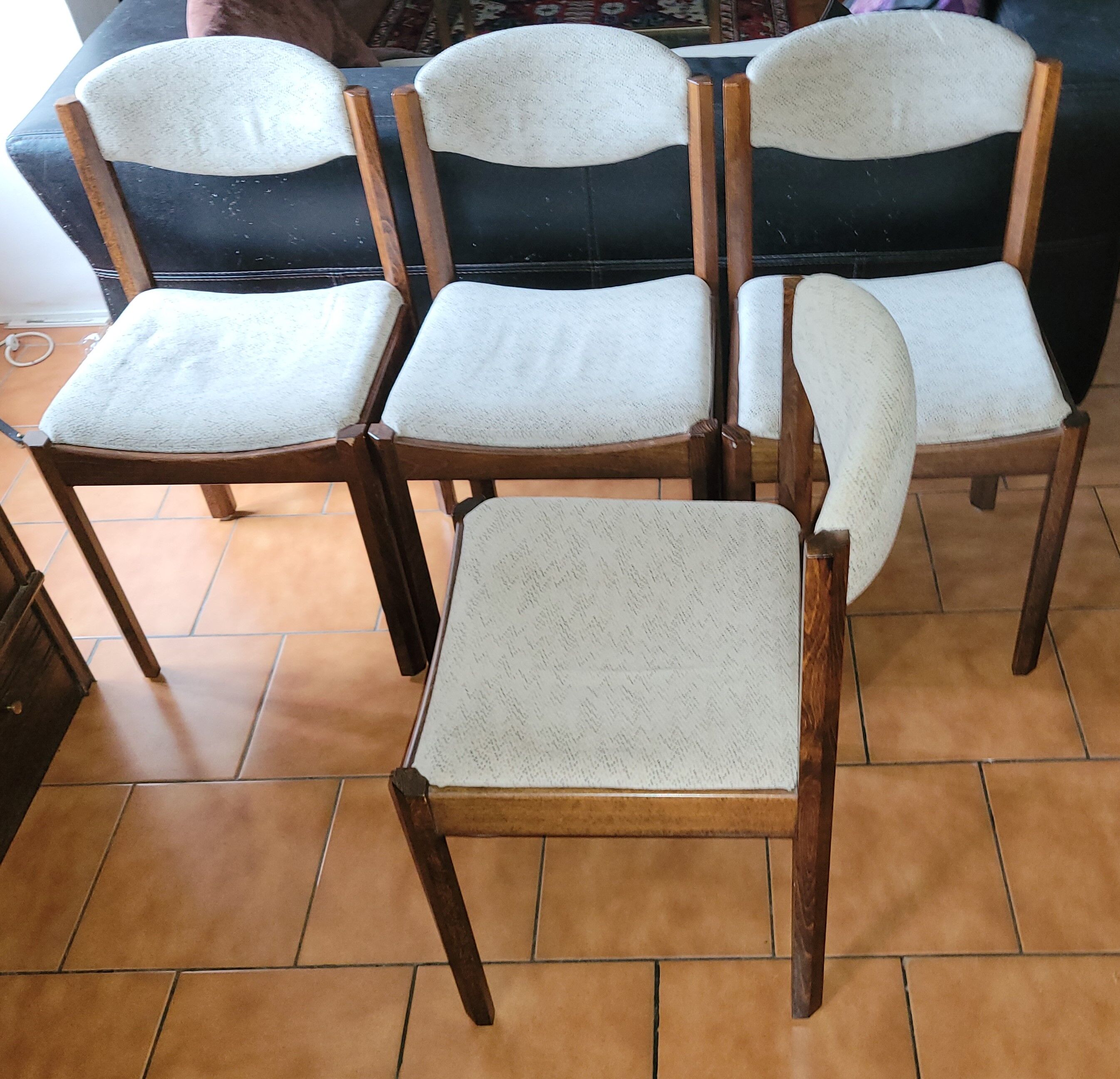 Set of 4 Self chairs 1970