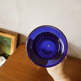 Vase en verre bleu cobalt