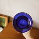 Cobalt blue glass vase