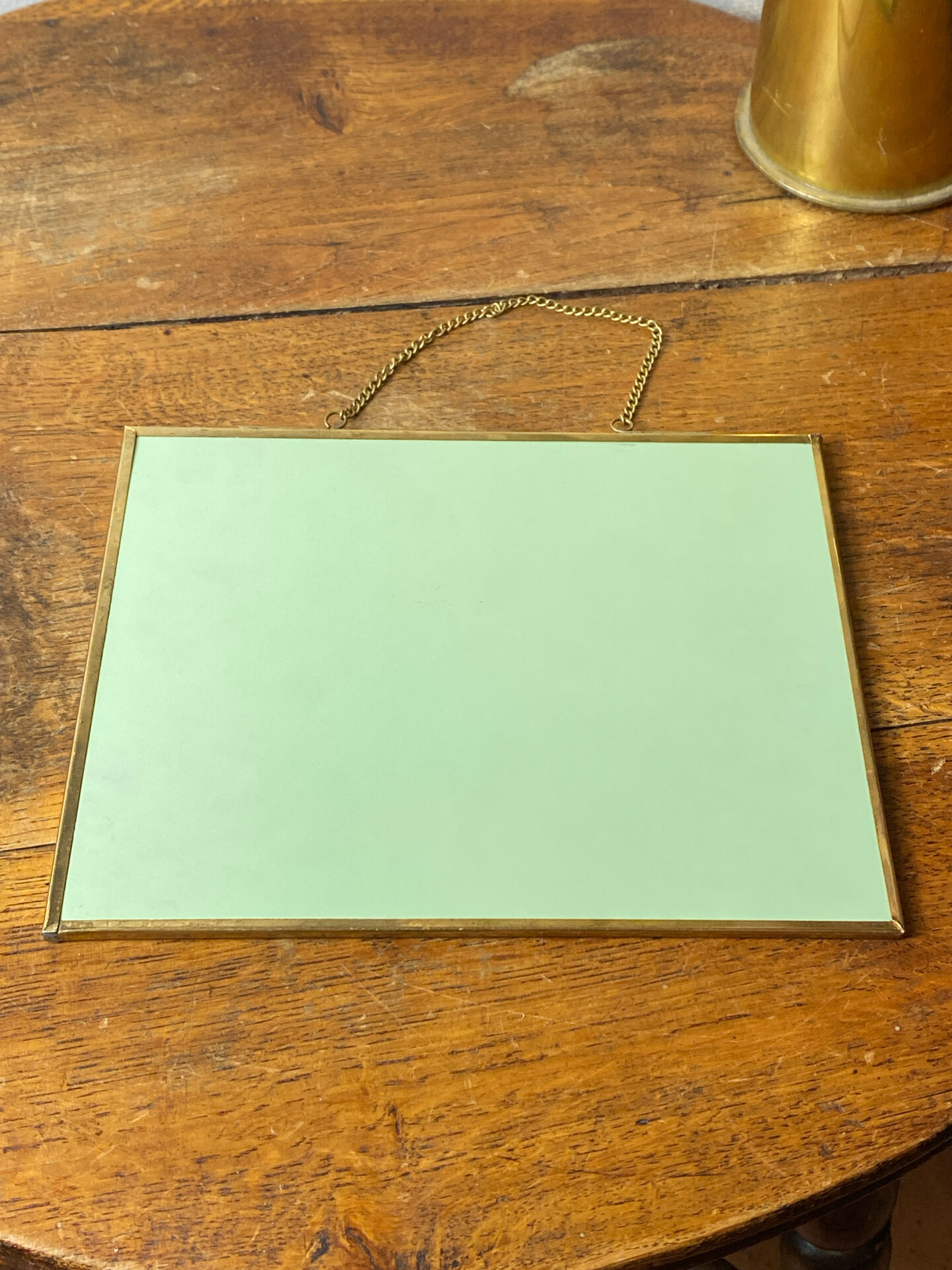 Miroir de barbier  suspendre en laiton