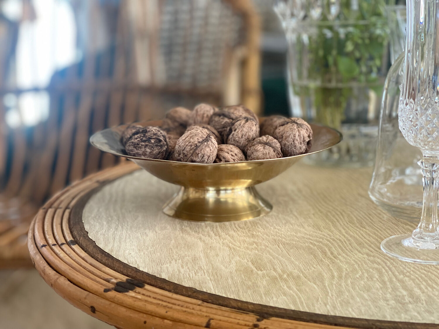 Cloisonné brass cup