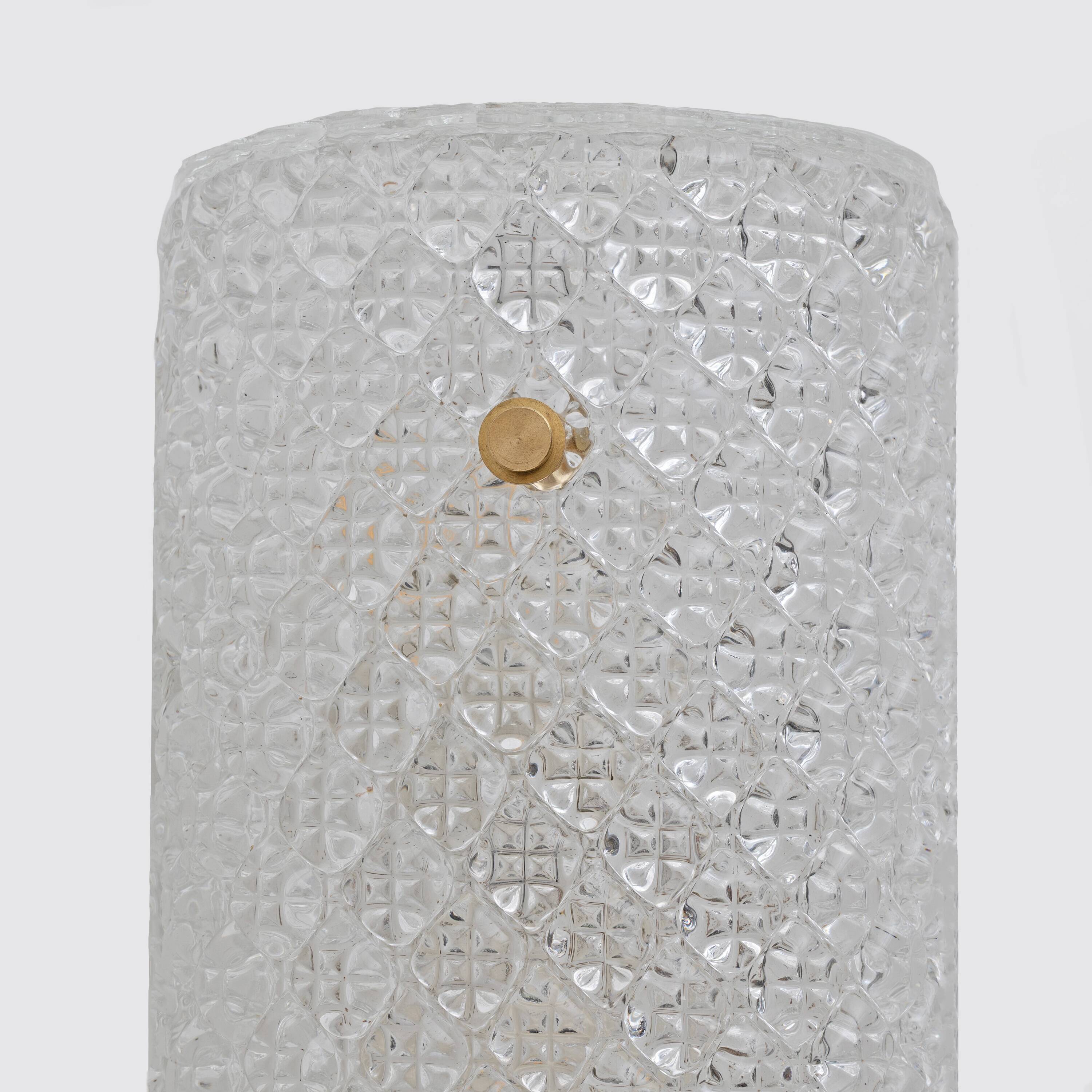 Pair of Modern Italian Murano Glass Textured Wall Sconces