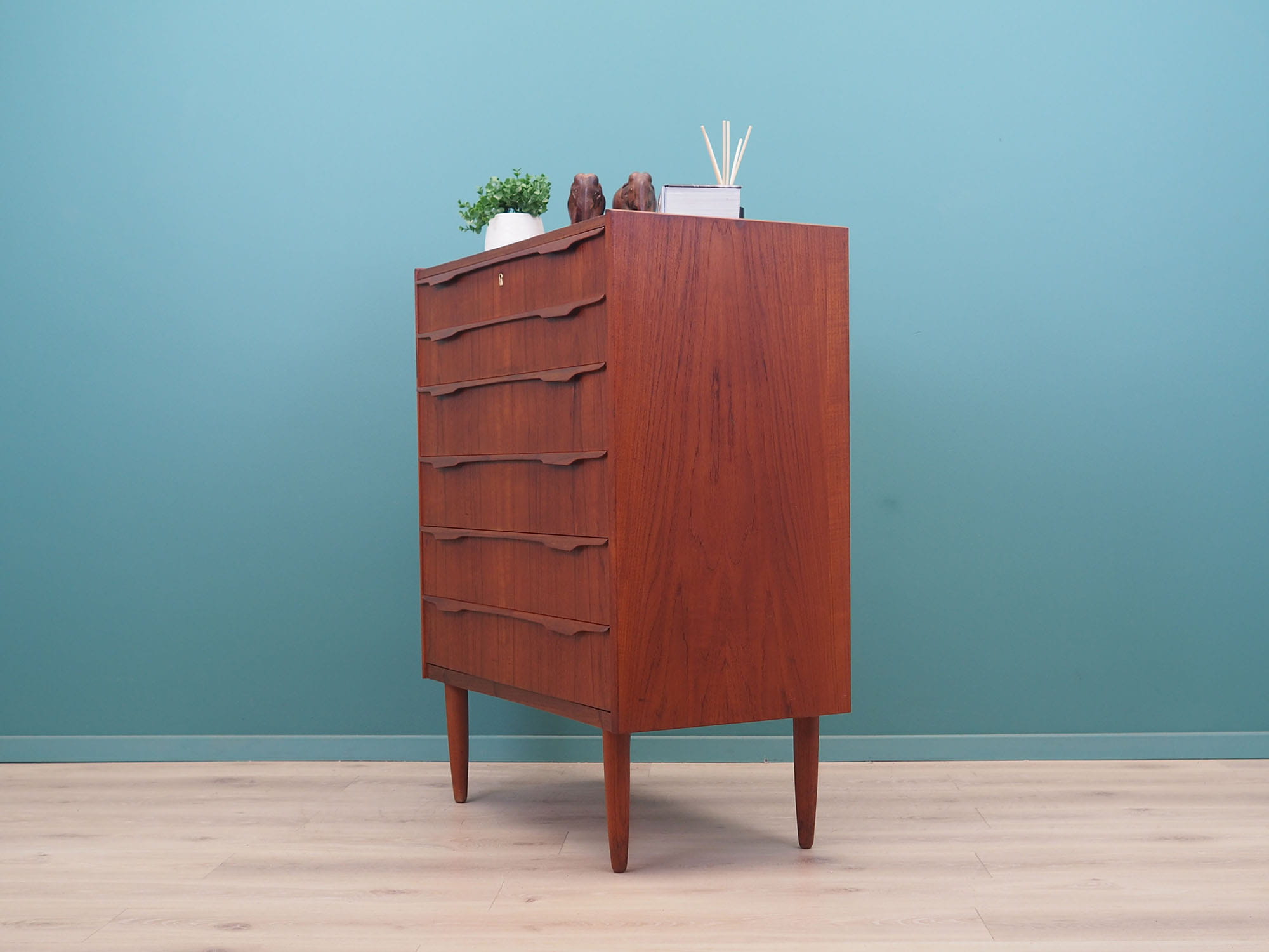 Teak chest of drawers danish design vintage