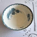 Saladier faience décor bleu