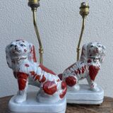 Paire de lampes Staffordshire