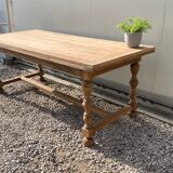 Extendable stripped farmhouse table 300 cm