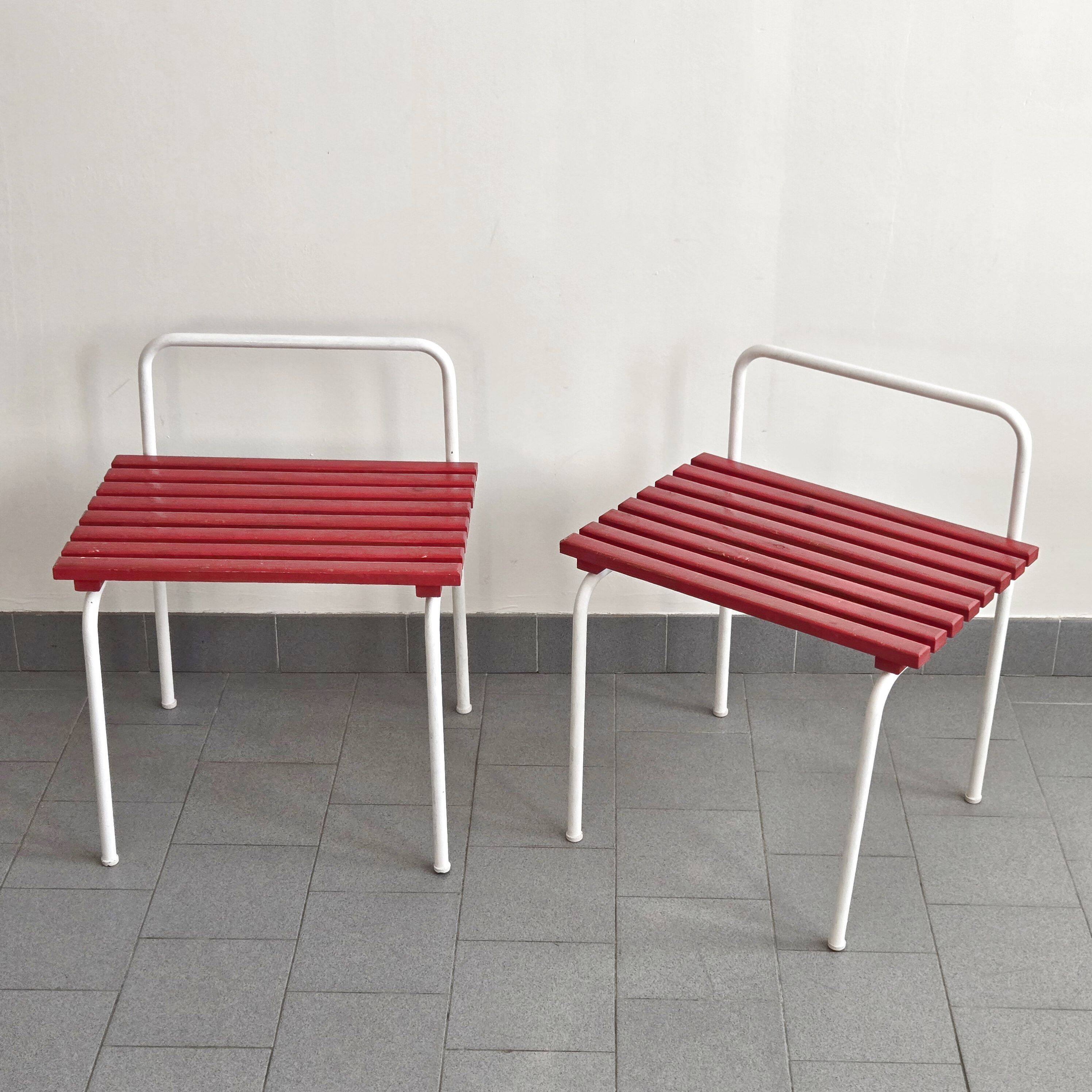 Paire de porte-bagages Charlotte Perriand les Arcs 1960