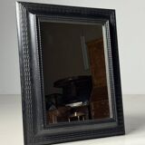 Ripple frame mirror black 20th century