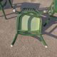 Lot de 6 chaises de bistrot baumann eden terrasse verte bois - vintage