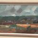 Original Swedish Oil on Canvas - "Kärra Hösten" by Gösta Stawåsen - Signed - Dated 1959 - Vintage and Framed