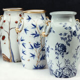 Giulia Mangani porcelain lamp chinoiserie with lychee, 1950`s ca, Italian