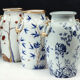 Giulia Mangani porcelain lamp chinoiserie with lychee, 1950`s ca, Italian