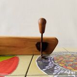 Vintage wall coat rack - 3 hooks