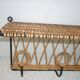 Wicker wall coat-hanger 1960
