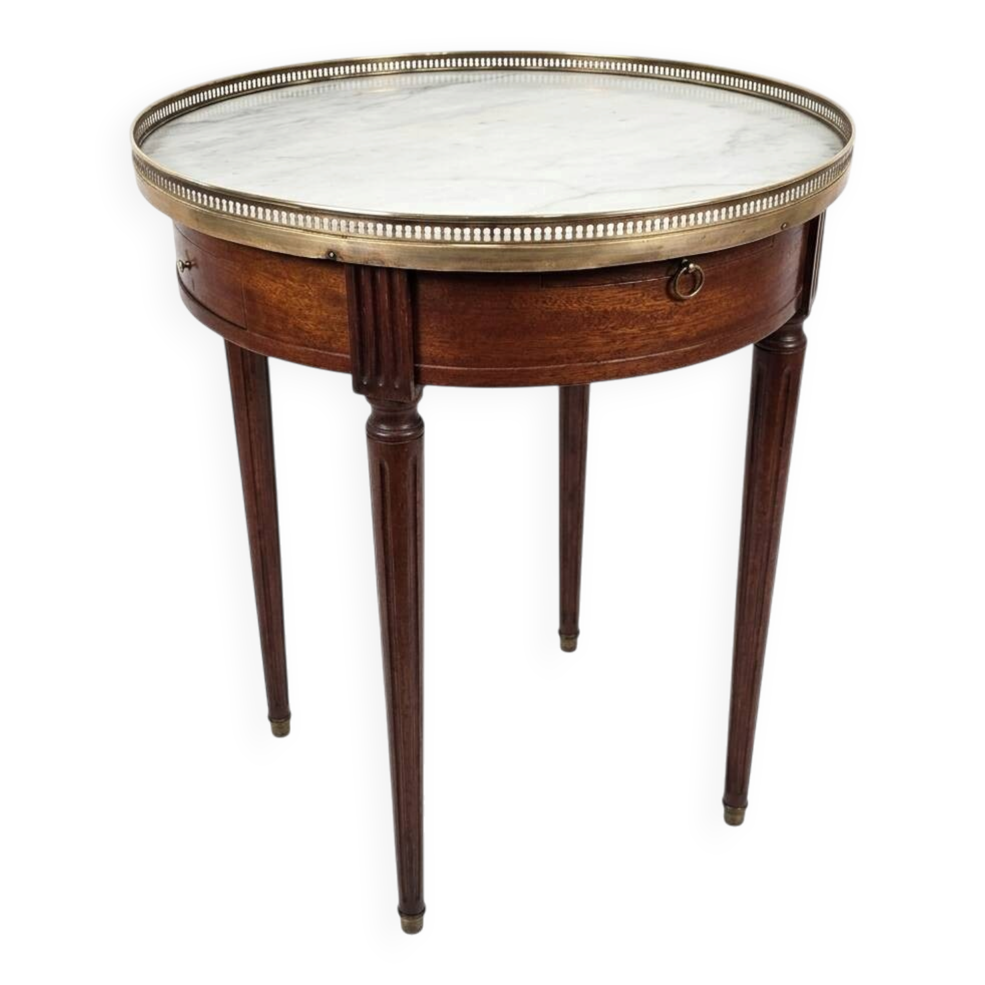 Louis XVI style bouillotte table in mahogany