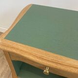 Wooden bedside table