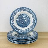 6 deep plates iron earth Royal Wessex Ironstone