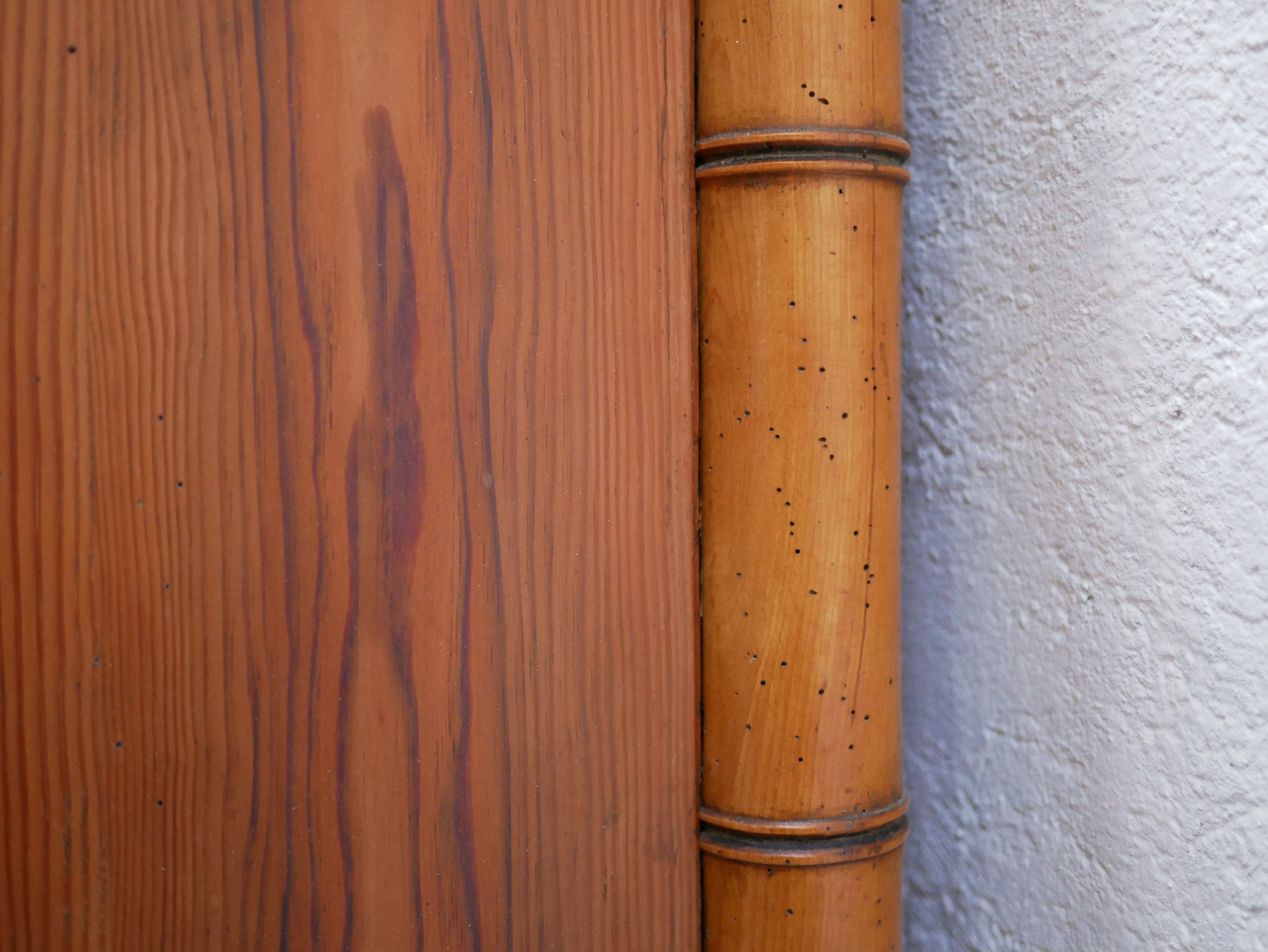 Armoire bambou vintage en bois