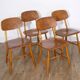 Series of 4 Scandinavian chairs from Nesto 1960