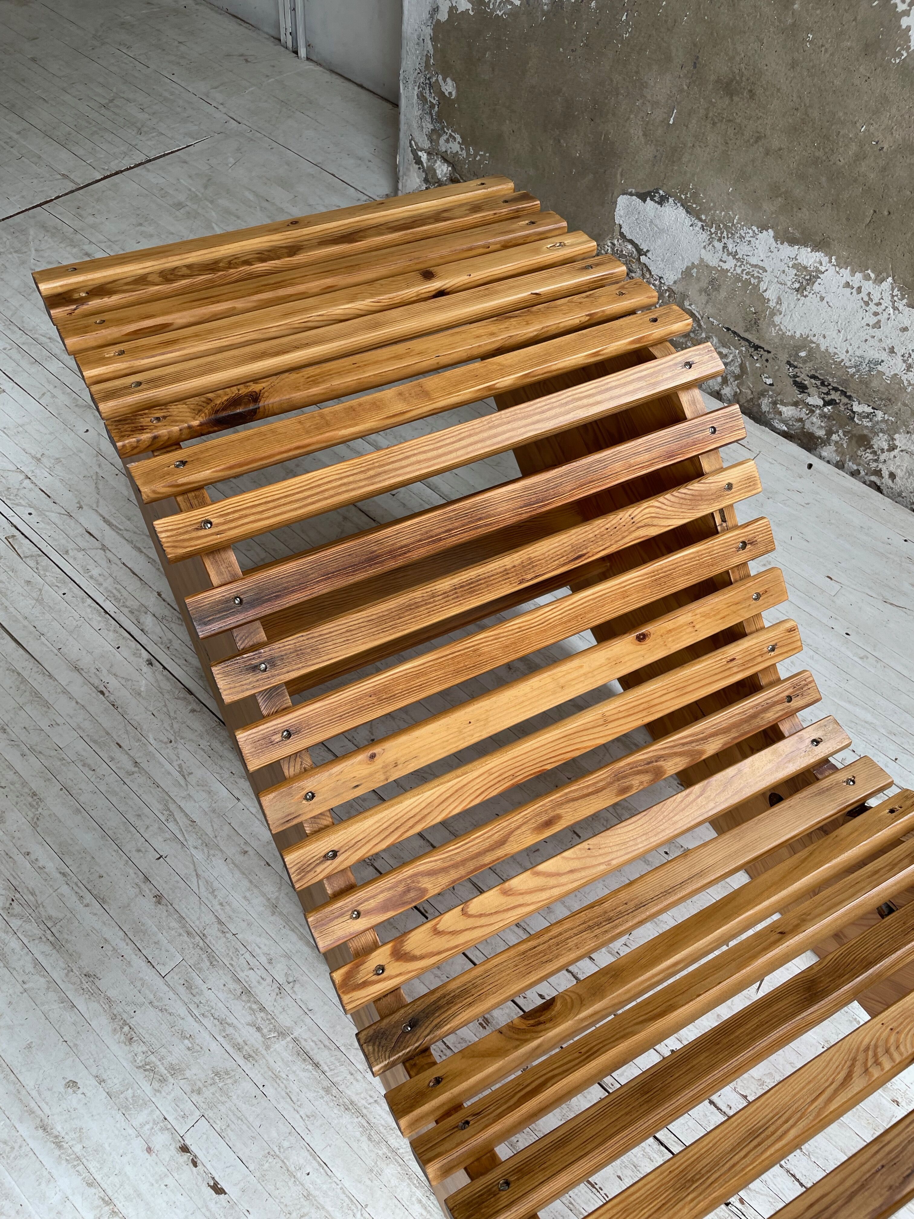 Deckchair bauhaus pine