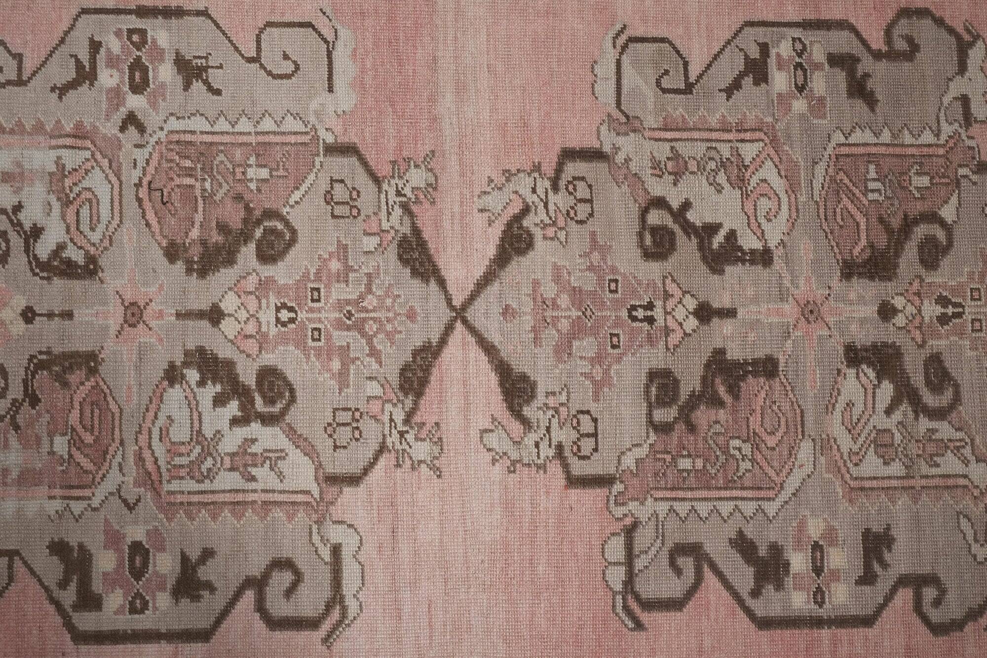 Vintage Turkish hallway rug 100x649 cm