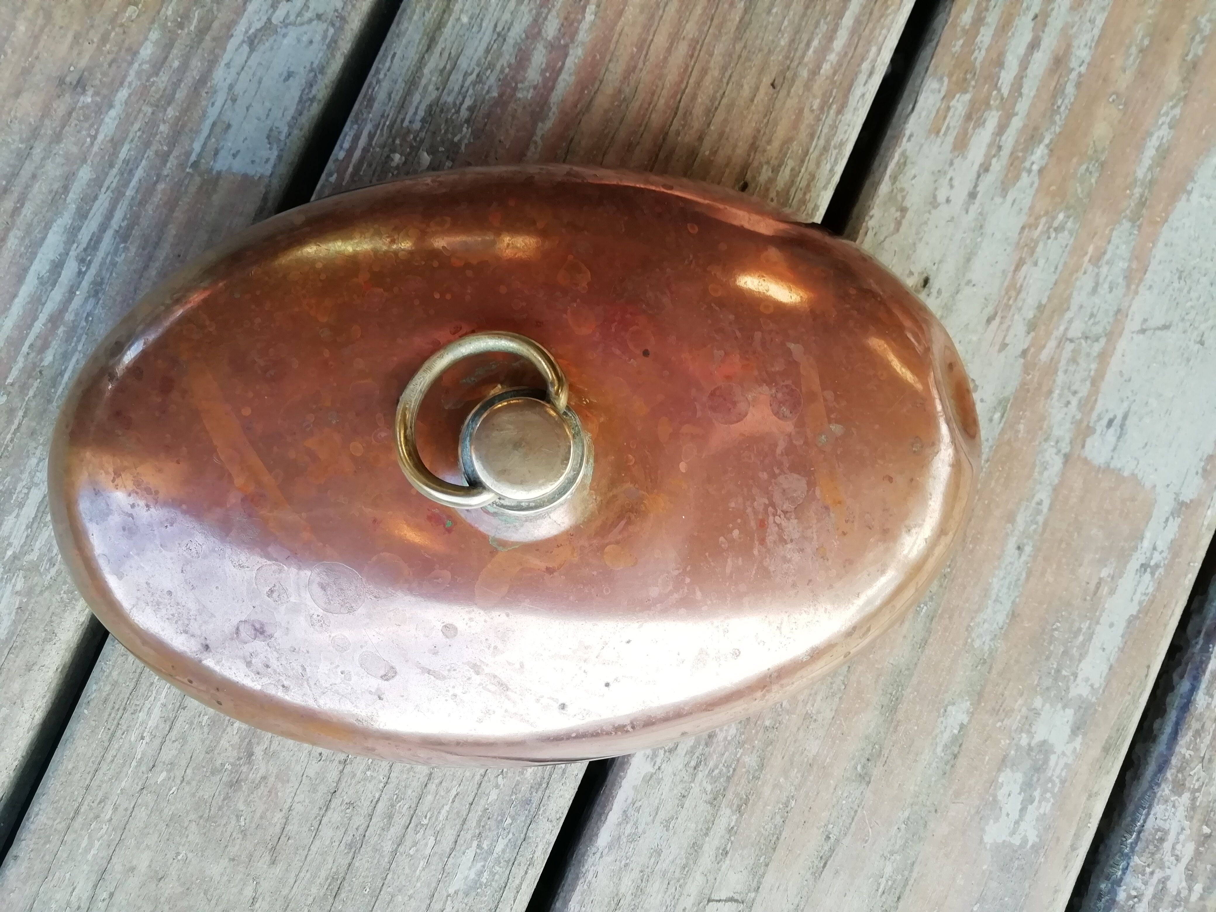 Copper hot water bottle
