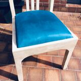 Vintage chairs and white marble design